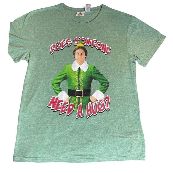 Elf Will Ferrell Does Someone Need A Hug Men’s Graphic T-Shirt - Picture 1 of 5